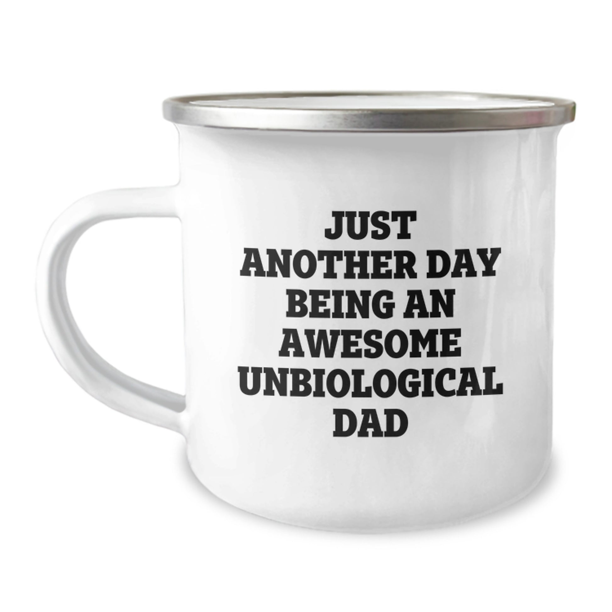 Funny Gifts from Unbiological Dad, Unbiological Dad Enthusiasts, Birthday Unique Gifts for Unbiological Dad, Camping Mug - Image 1