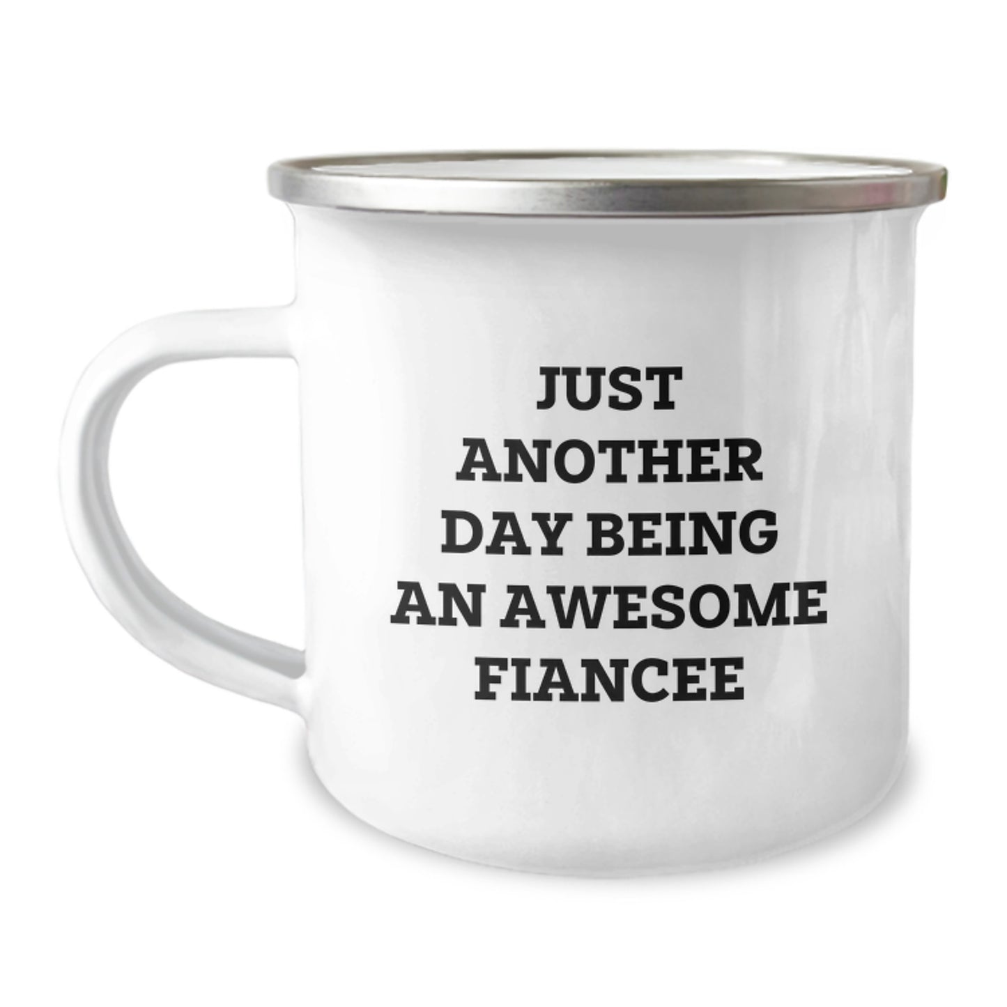 Fiancee Camping Mug Adventure Idea Keepsake for Coworkers Birthday Gift - Image 1