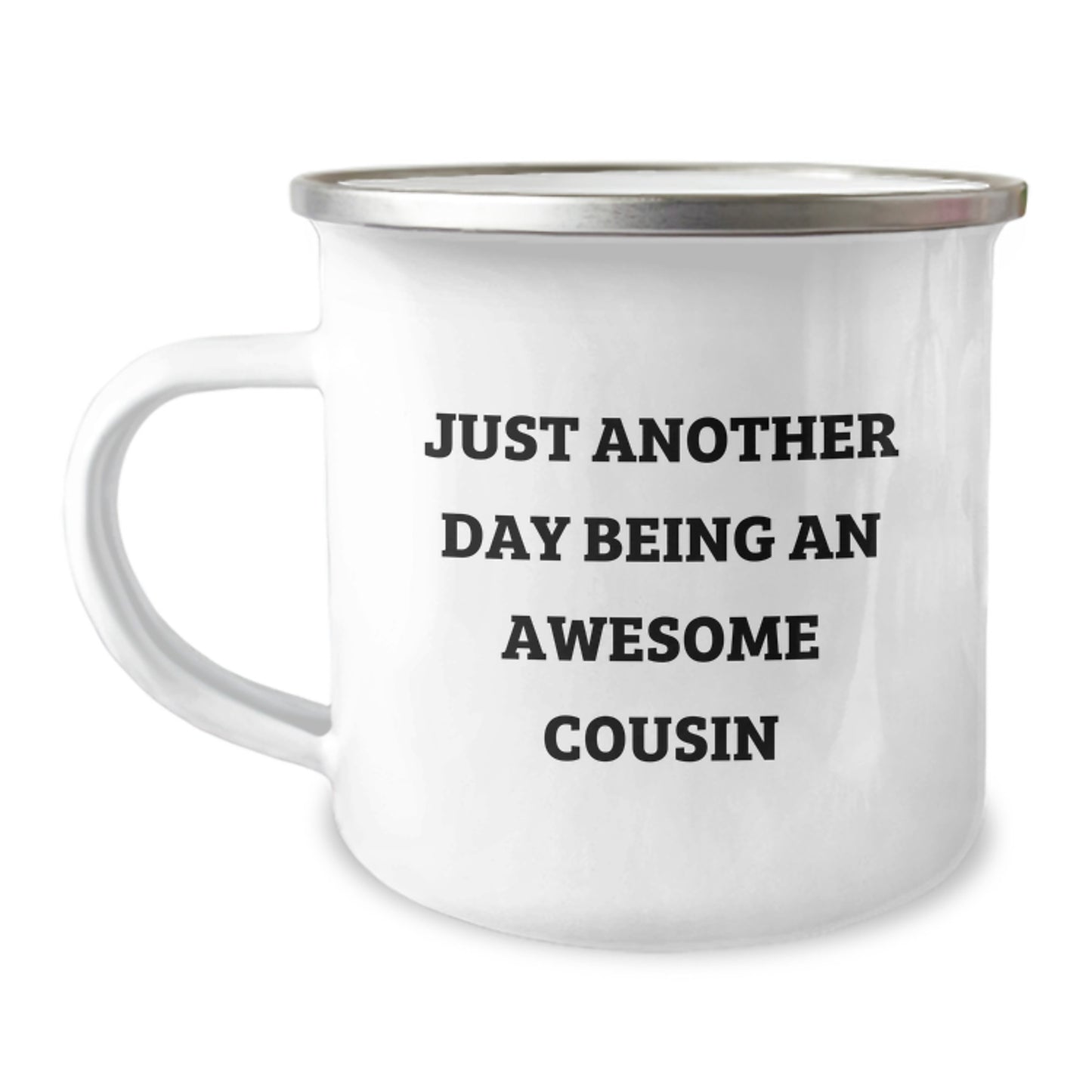 Camping Mug for a Best Friend – Being an Awesome Cousin Birthday Gift - Image 1