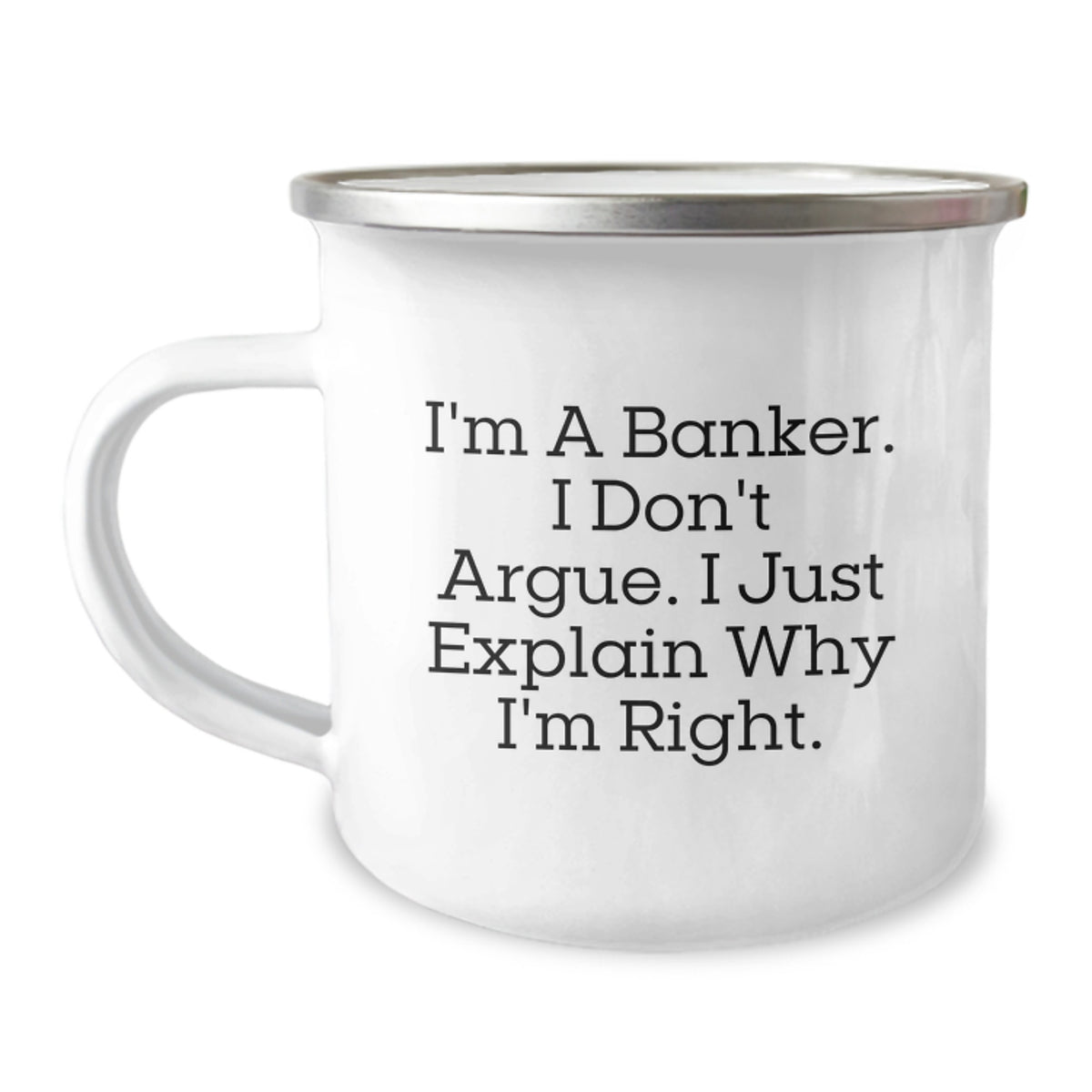 Funny Banker Gifts from Friends - Birthday Unique Gifts for Banker Men - Camping Mug for Banker Enthusiasts - Image 1