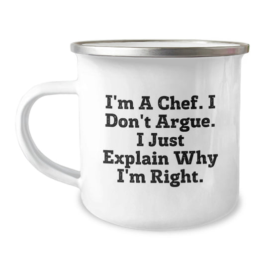 Funny Chef Gifts from Friends, Men, Women, Family, Coworkers - Camping Mug for Graduation Unique Gifts - Image 1