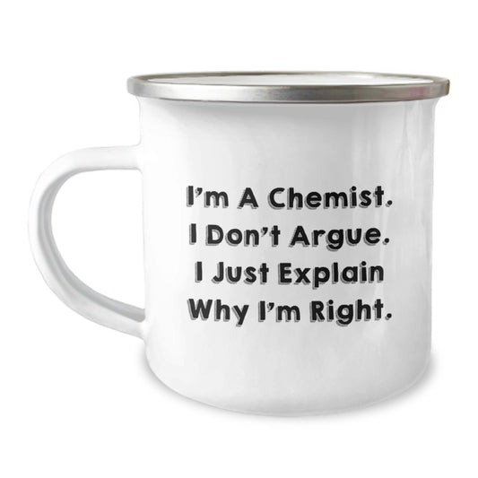 Funny Chemist Camping Mug Gifts from Friends for Mom and Dad on Mother's Day - Image 1