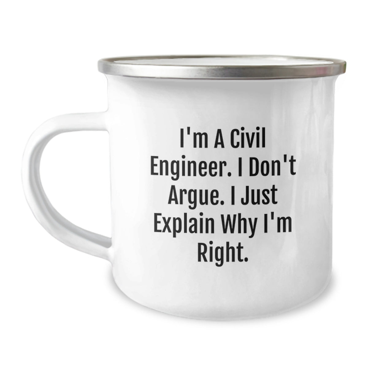 Funny Civil Engineer Camping Mug Gifts for Him, Birthday Unique Gift Ideas for Civil Engineer Friends - Image 1