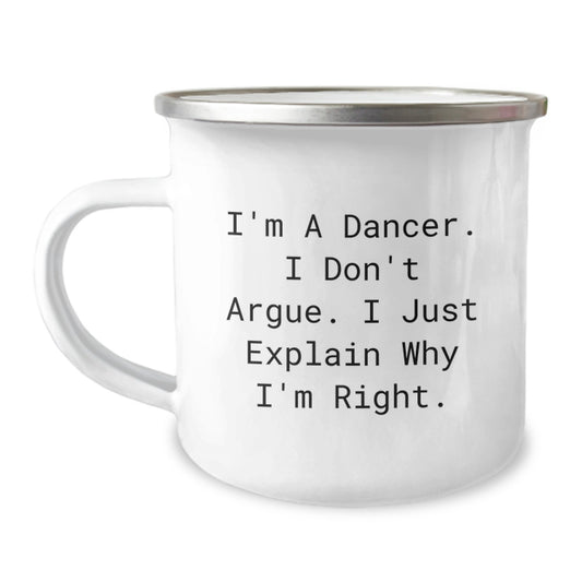 Funny Dancer Gifts for Mother's Day from Family, Unique Camping Mugs with Inspirational Quote, Dancer Mom Coffee Mug - Image 1