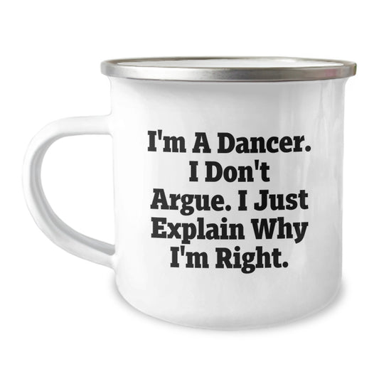 Funny Dancer Mom Gifts from Men Women Friends to Dancer Men Women Friends Mother's Day Unique Camping Mug for Dancing Enthusiasts - Image 1