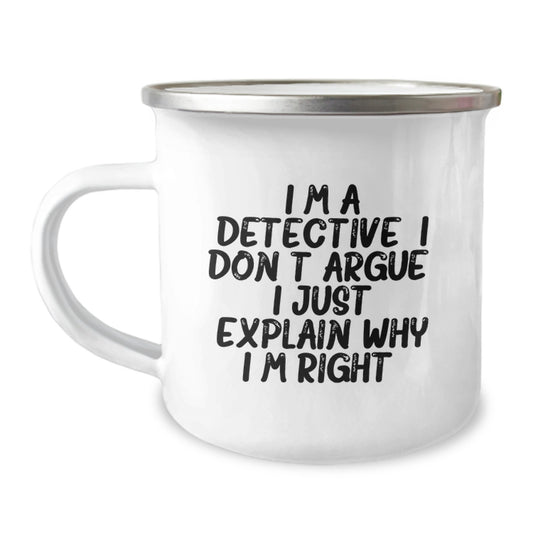 Detective Keepsake Camping Mug for Him Birthday Surprise Gift Limited - Image 1