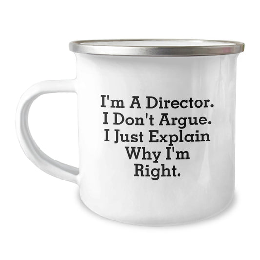 Funny Director Quotes Gifts for Mom from Friends, Unique Camping Mug for Directors on Mother's Day, Perfect - Image 1