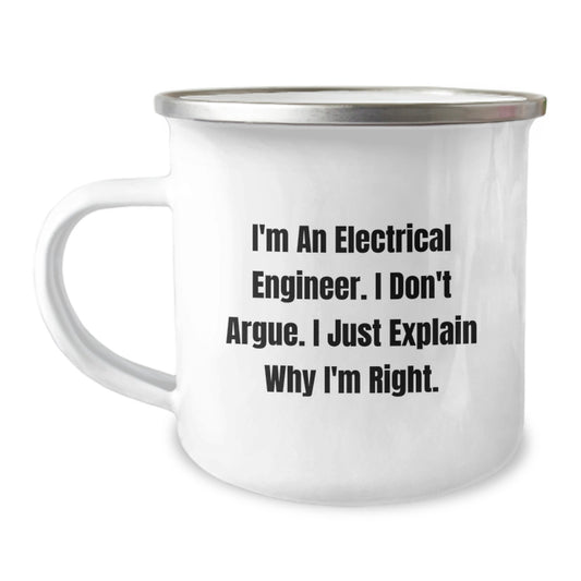 Electrical Engineer Camping Mug Birthday Gift for Her Present - Image 1