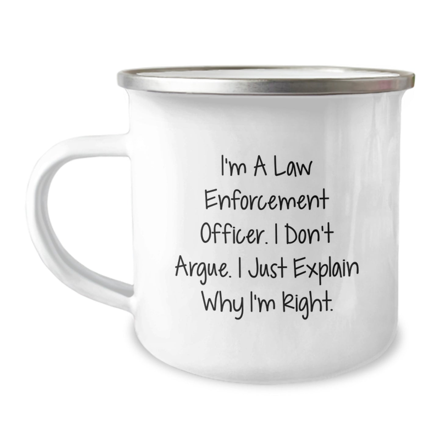 Law Enforcement Keepsake Camping Mug for Him Birthday Gift Personal - Image 1