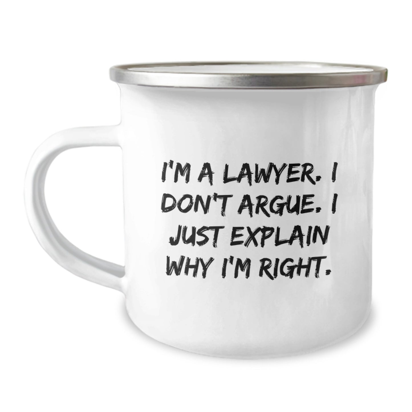 Funny Lawyer Gifts - Graduation Unique Gifts for Lawyer Men from Friends - I'm A Lawyer Mug, 12 oz Camping Mug - Image 1