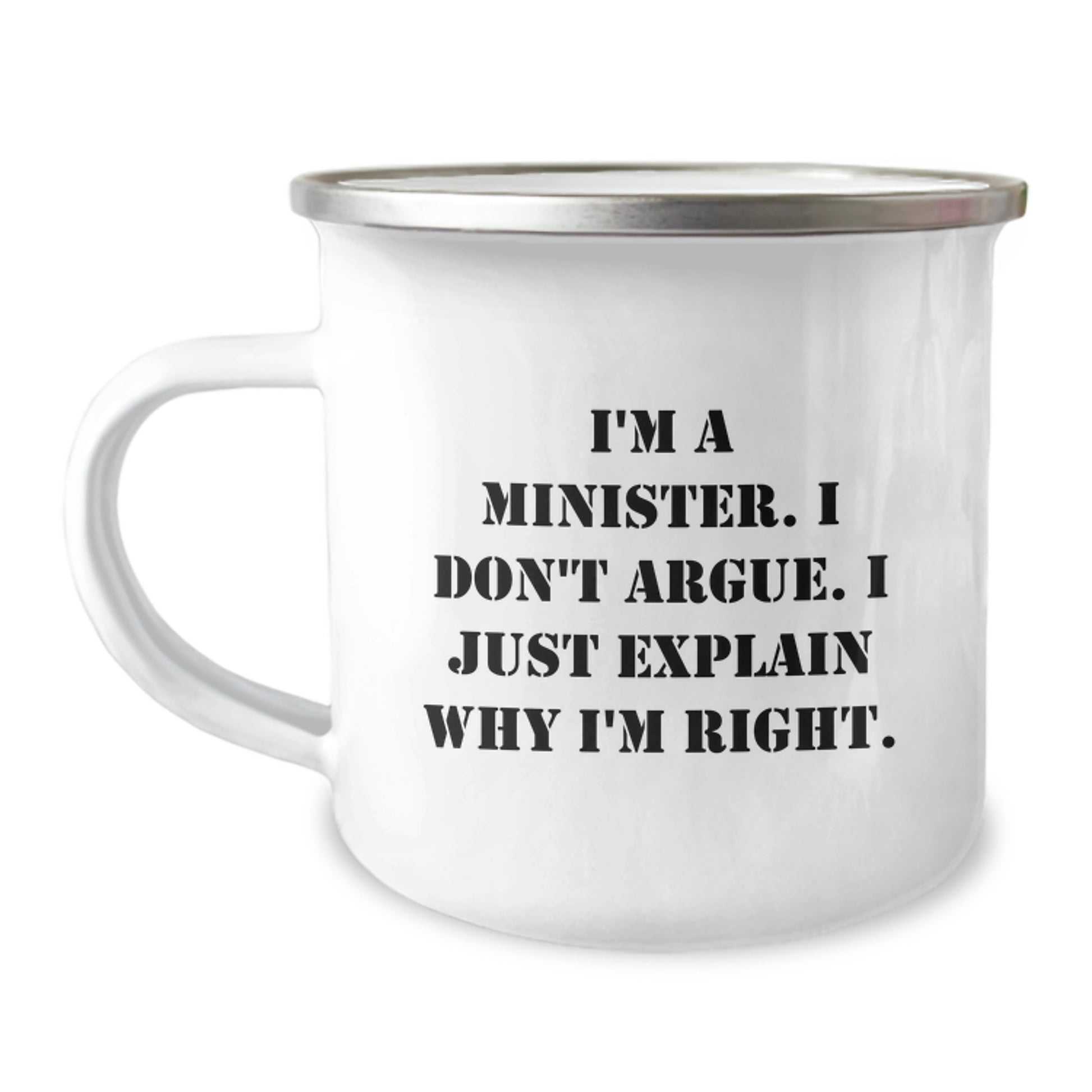Minister Keepsake Camping Mug for Him Birthday Gift - Image 1