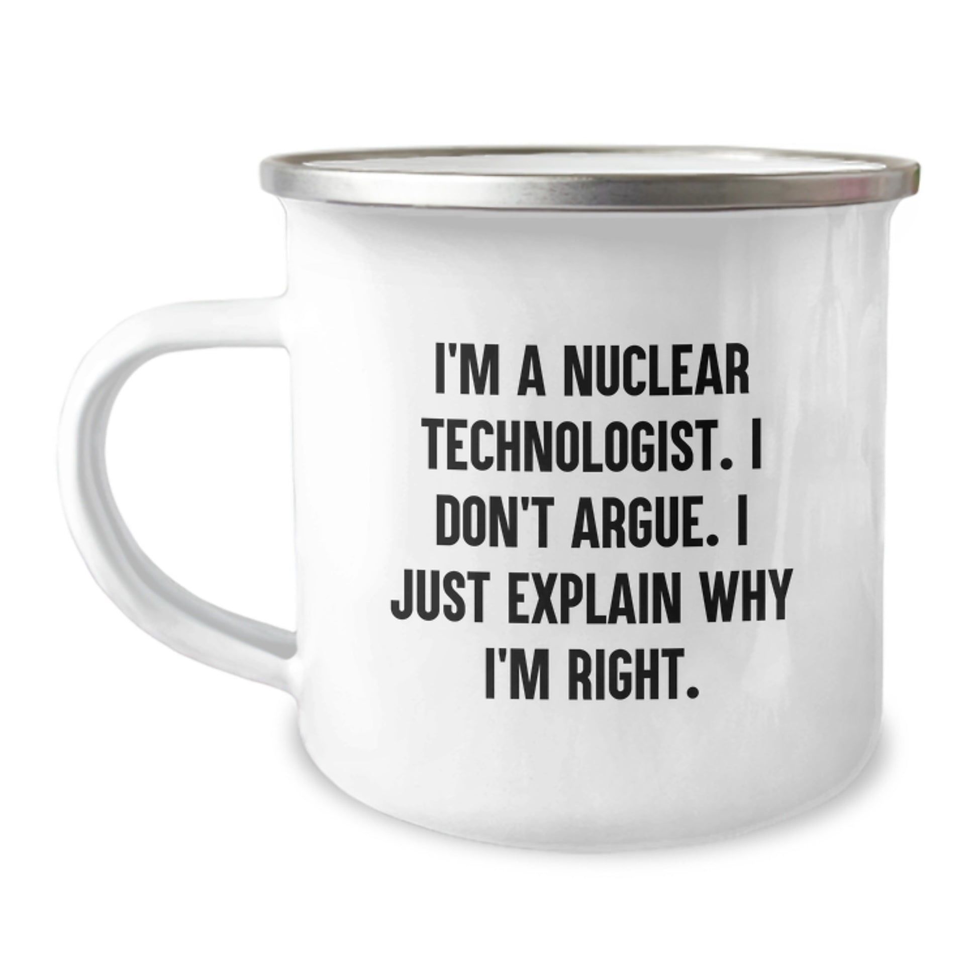 Birthday Gift Nuclear Technologist Camping Mug for Her Present - Image 1