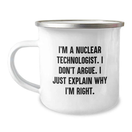 Birthday Gift Nuclear Technologist Camping Mug for Her Present - Image 1