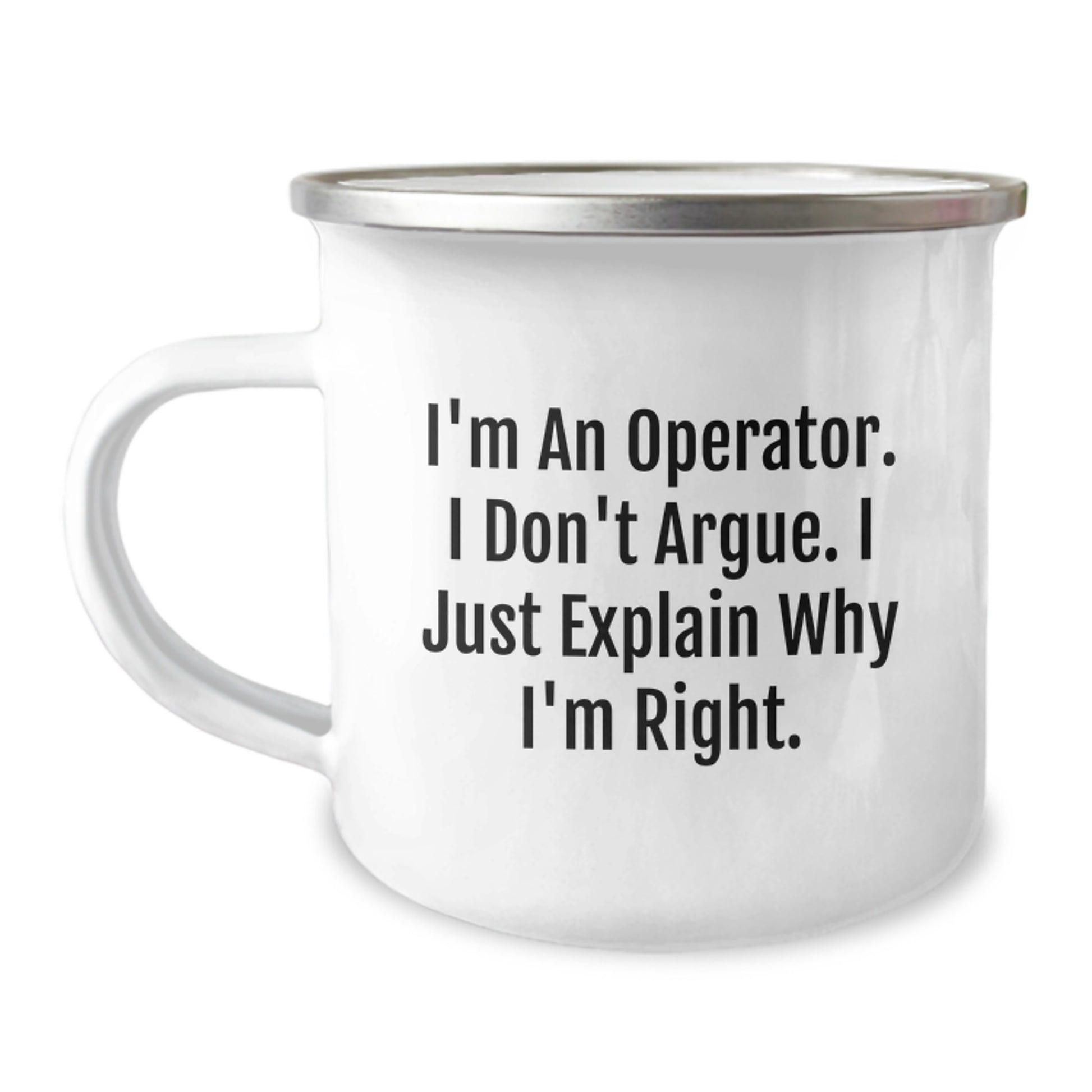 Birthday Gift for Her Operator Camping Mug Present with Stainless Steel - Image 1