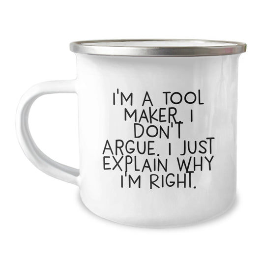 Gifts from Family to Tool Maker - Funny Camping Mug for Tool Maker Graduation Unique Gifts, Perfect for Tool Maker Enthusiasts, Funny Mug for Tool Maker Friends - Image 1