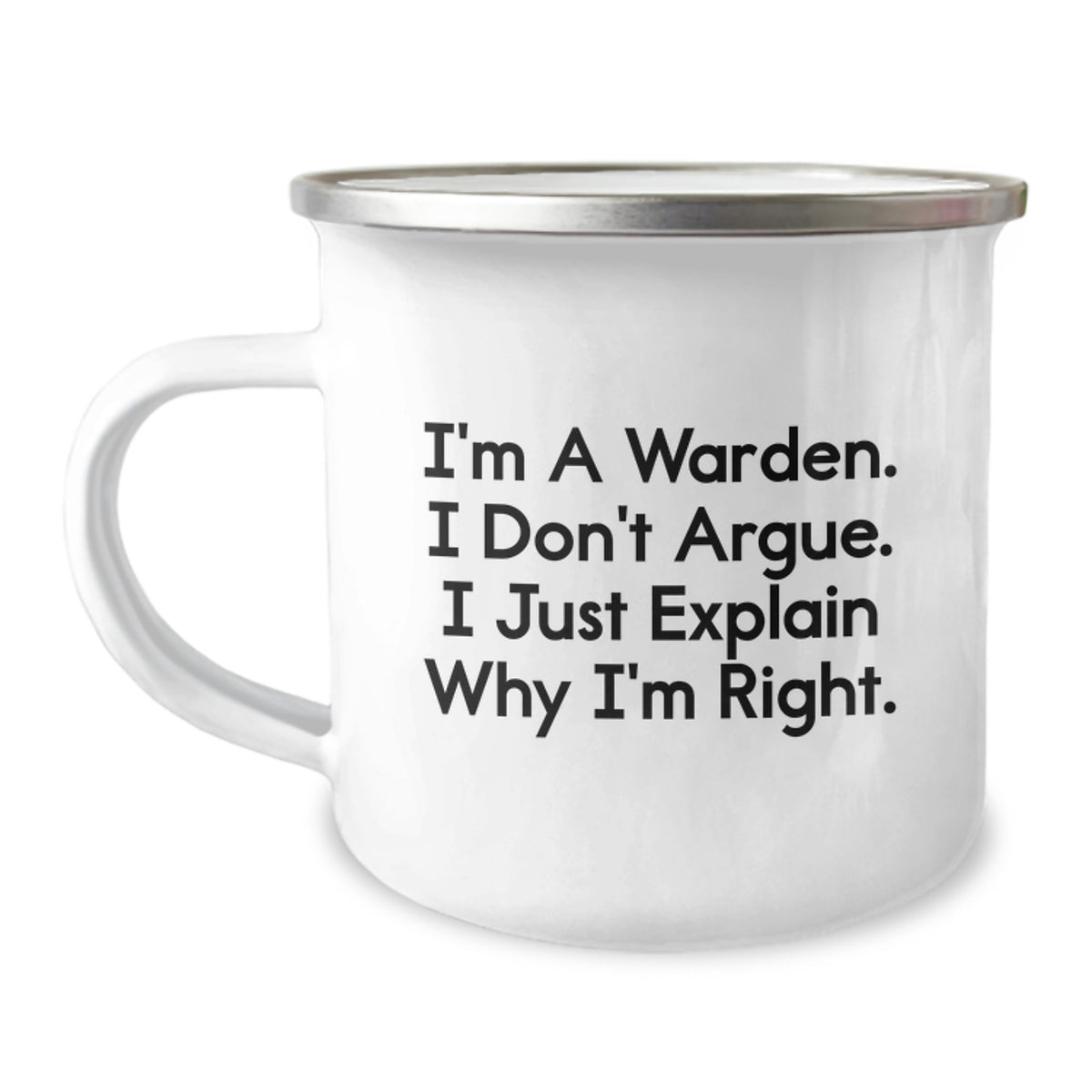 Funny Warden Camping Mug Gifts for Birthday, Inspirational Warden Warden Friends and Family, Unique Camping Mug Quotes - Image 1