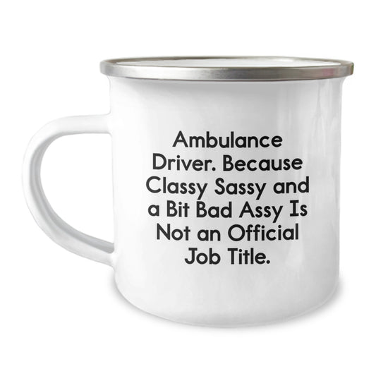 Ambulance Driver Keepsake Camping Mug for Him Birthday Gift - Image 1