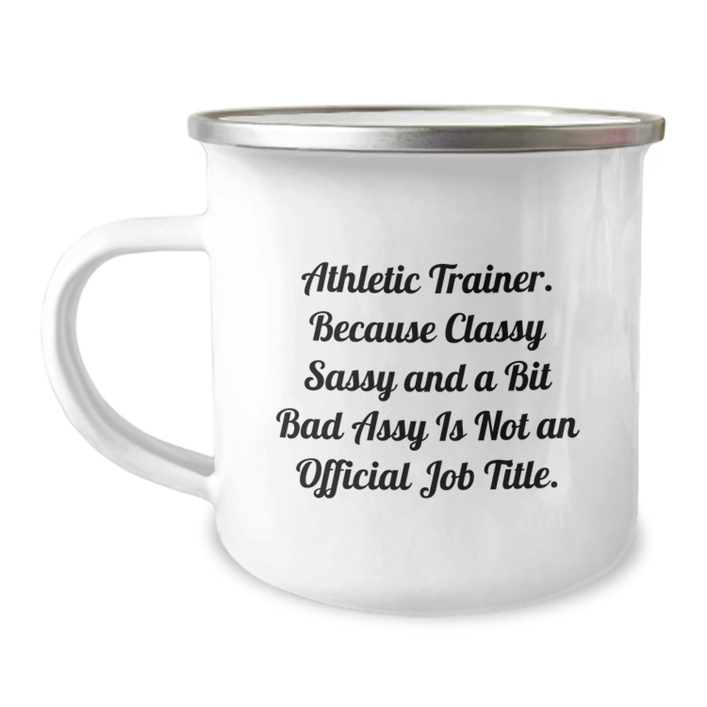 Bold Athletic Trainer Novelty Camping Mug for Friends Birthday Gift - Image 1