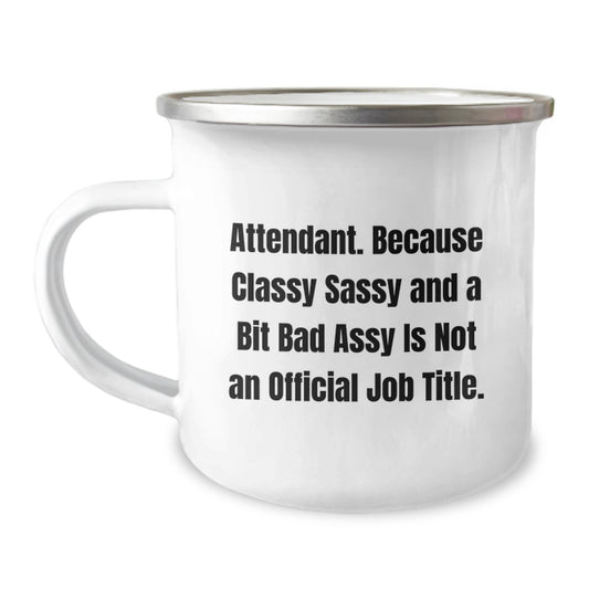 Attendant Novelty Camping Mug Birthday Gift for Friends - Image 1
