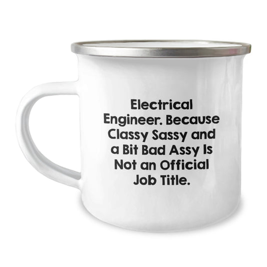 Electrical Engineer Graduation Unique Gifts from Family Men - Funny Electrical Engineer Camping Mug - Gifts for Electrical Engineer Friends Coworkers - Image 1