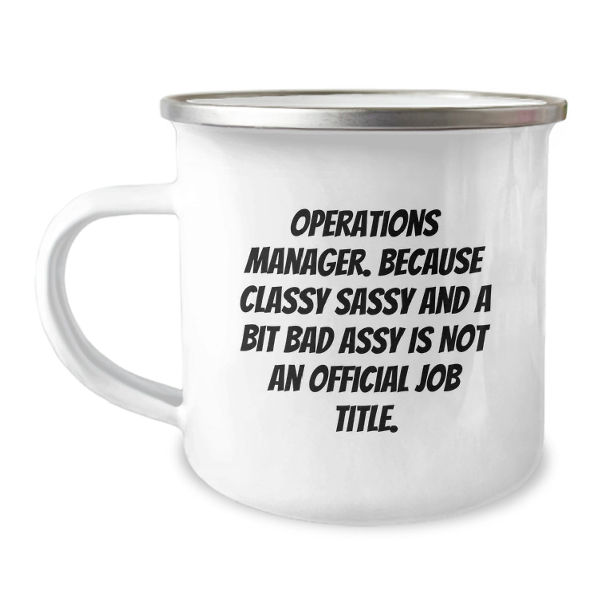 Funny Operations Manager Gifts from Friends - Valentine's Unique Gifts for Operations Manager - Stainless Steel Camping Mug - Image 1
