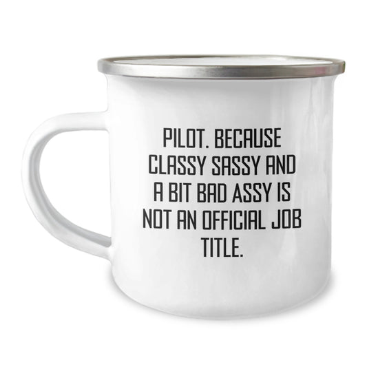 Pilot Camping Mug for Coworkers Idea Birthday Gift – Boldly Yours - Image 1