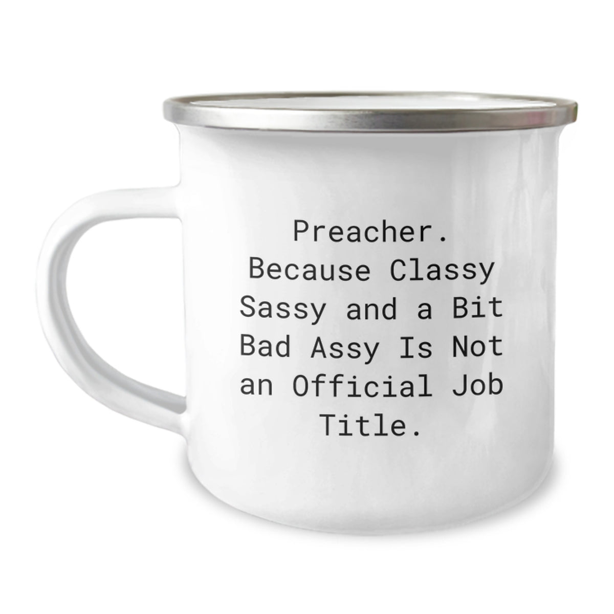 Funny Preacher Gifts from Men for Preacher - Preacher Camping Mug, Valentine's Unique Gifts - Image 1