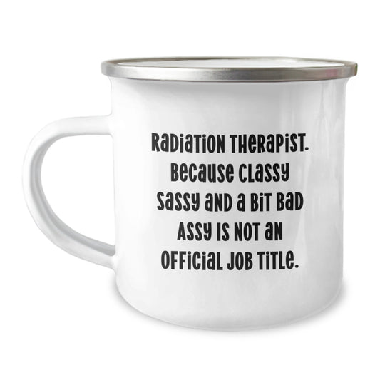 Radiation Therapist Keepsake Camping Mug for Him Birthday Gift - Image 1