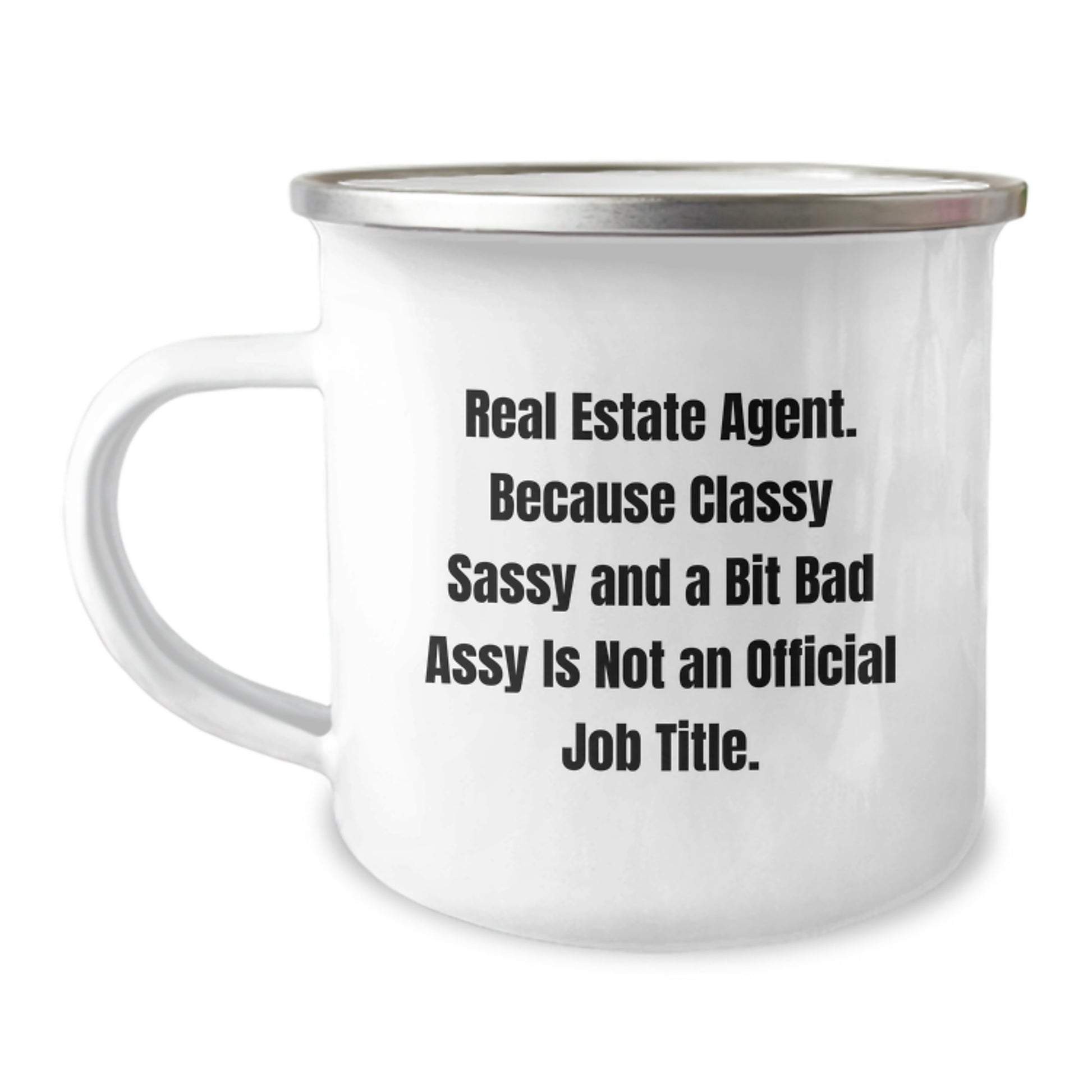 Birthday Gift Real Estate Agent Camping Mug for Her Present - Image 1