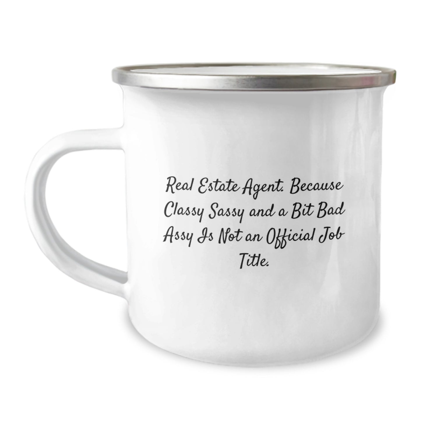 Real Estate Agent Novelty Camping Mug Birthday Gift for Friends - Image 1