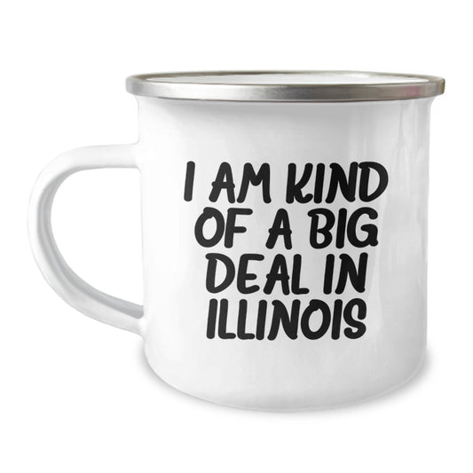 Funny Illinois Gifts for Mom, Mom's Illinois Camping Mug with I Am Kind Of A Prime Selection Quote, Ideal Gift from Family - Image 1