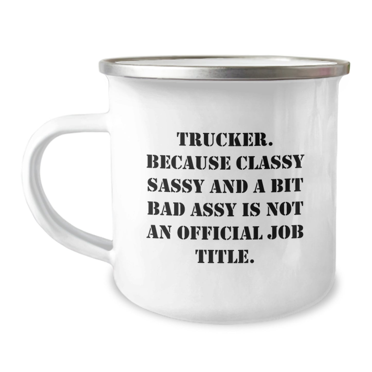 Stainless Trucker Camping Mug Idea for Coworkers Birthday Gift - Image 1