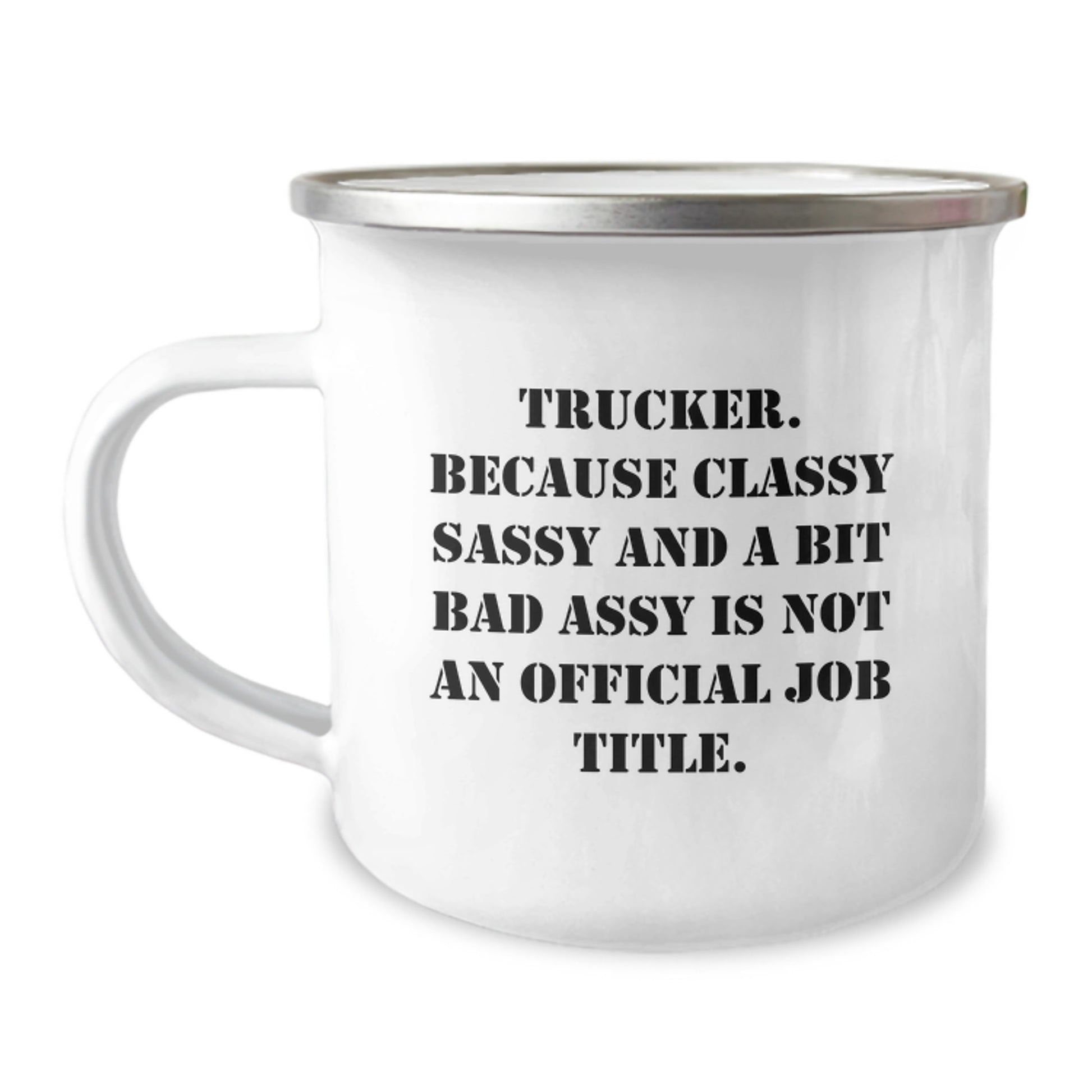 Stainless Trucker Camping Mug Idea for Coworkers Birthday Gift - Image 1