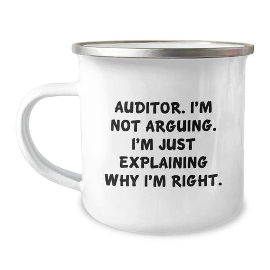 Auditor Keepsake Camping Mug for Him Birthday Gift Professional - Image 1