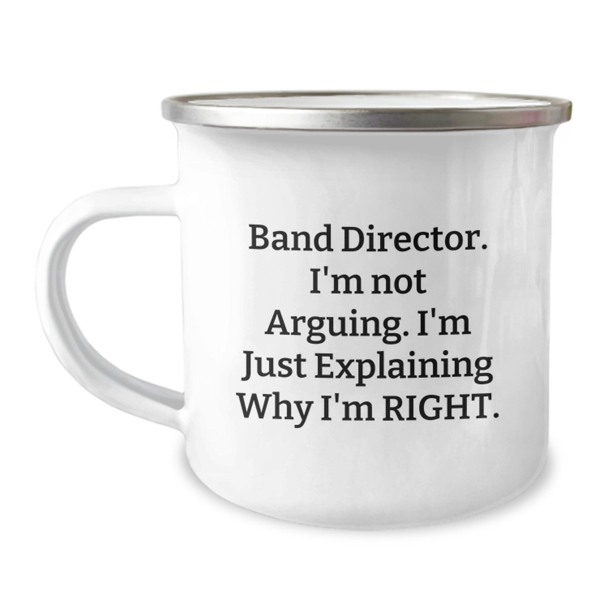 Sassy Band Director Camping Mug for Friends Birthday Gift - Image 1
