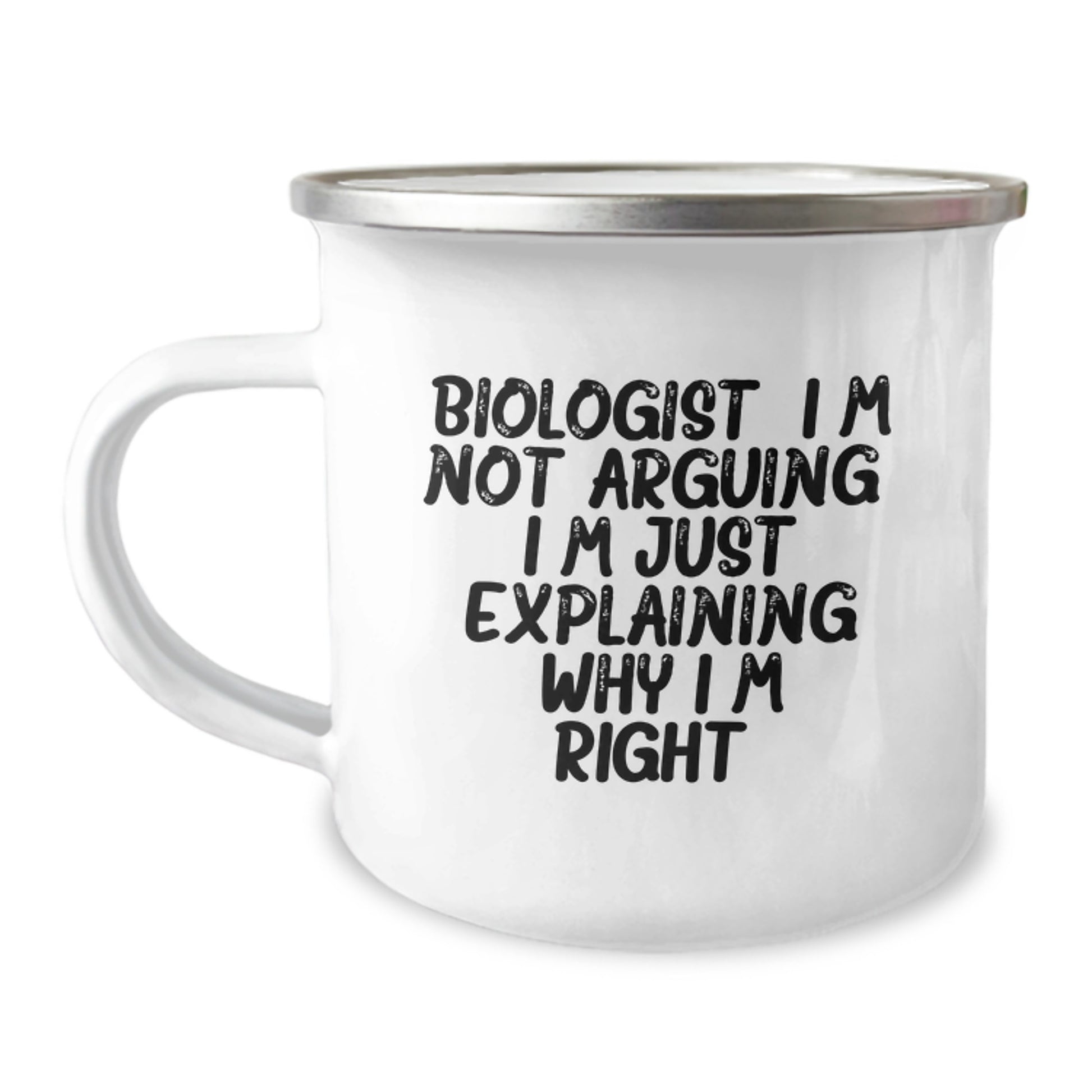 Bold Biologist Camping Mug for Friends Novelty Birthday Gift - Image 1