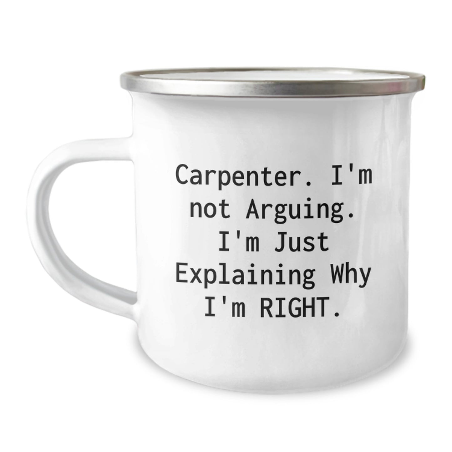 Funny Carpenter Camping Mug Gifts from Friends for Men, Graduation Unique Gifts, Funny Carpenter Quote Gifts - Image 1