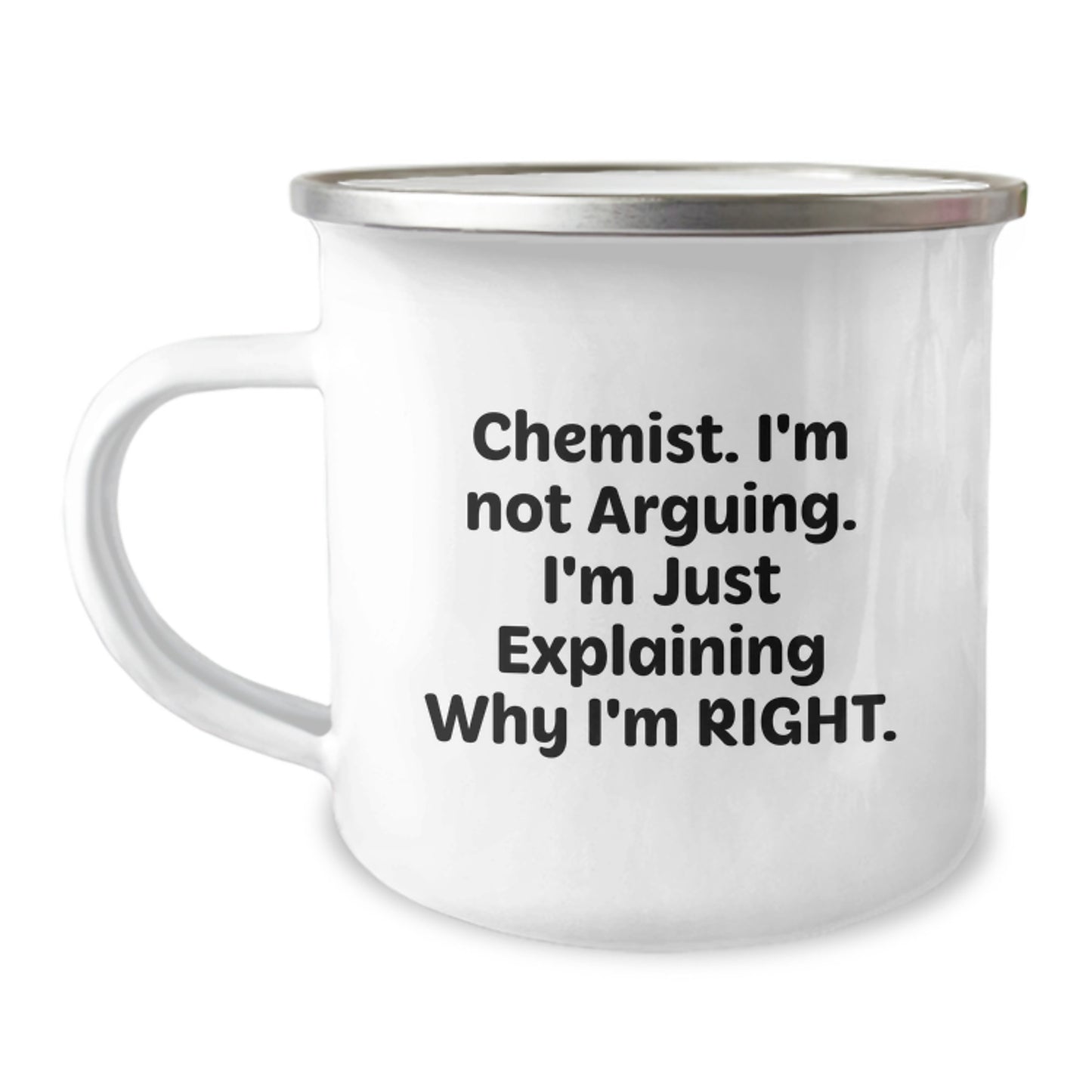 Cheeky Witty Chemist Camping Mug Novelty for Friends Birthday Gift - Image 1