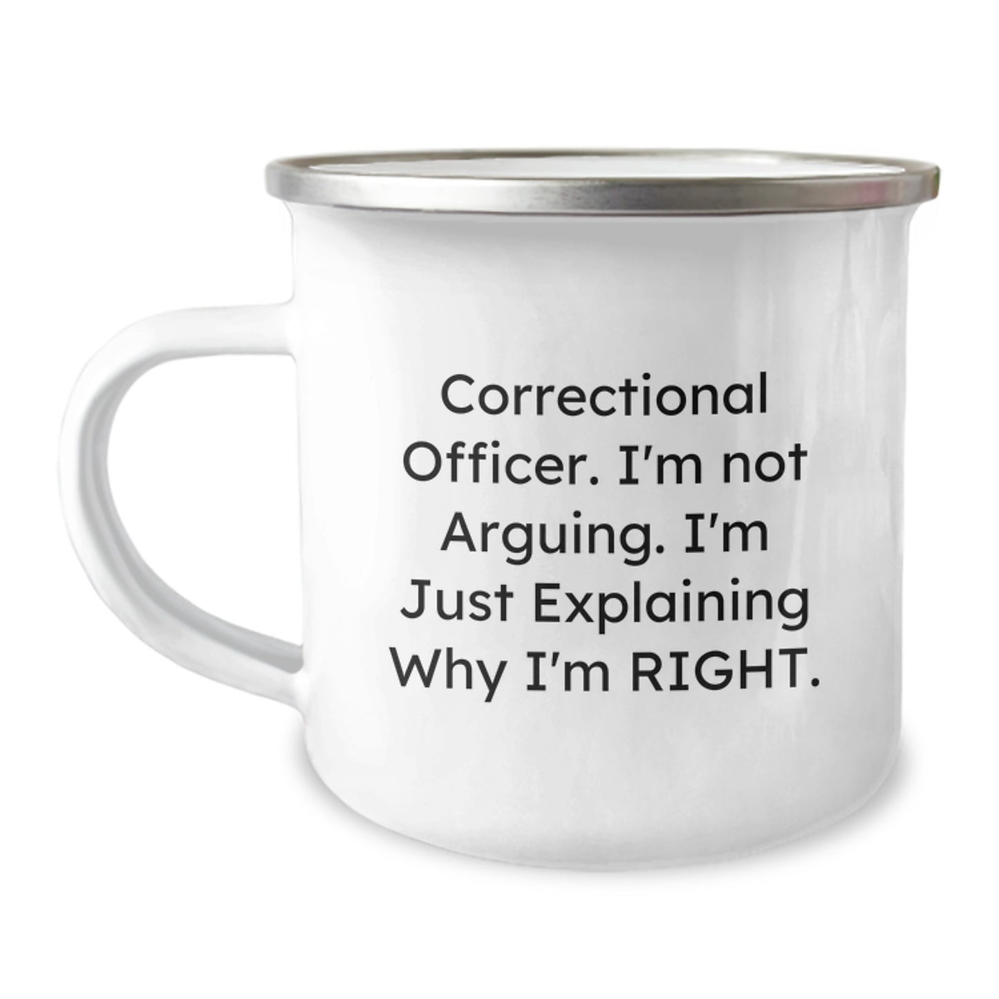 Witty Correctional Officer Camping Mug for Neighbors Birthday Gift - Image 1