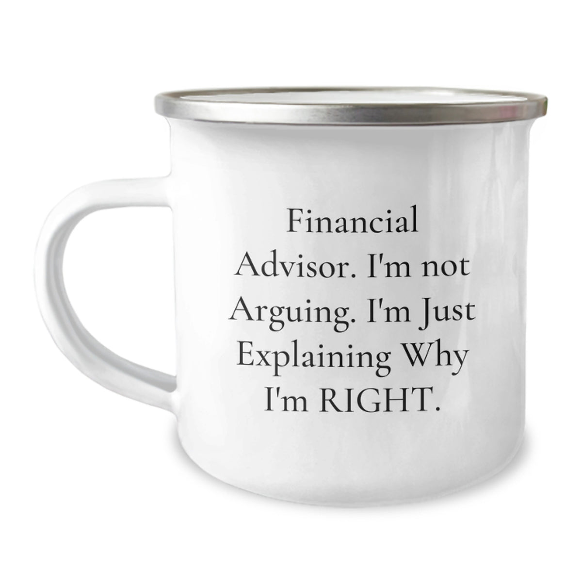 Cute Financial Advisor Gifts from Family for Men Funny Valentine's Unique Camping Mugs - Image 1
