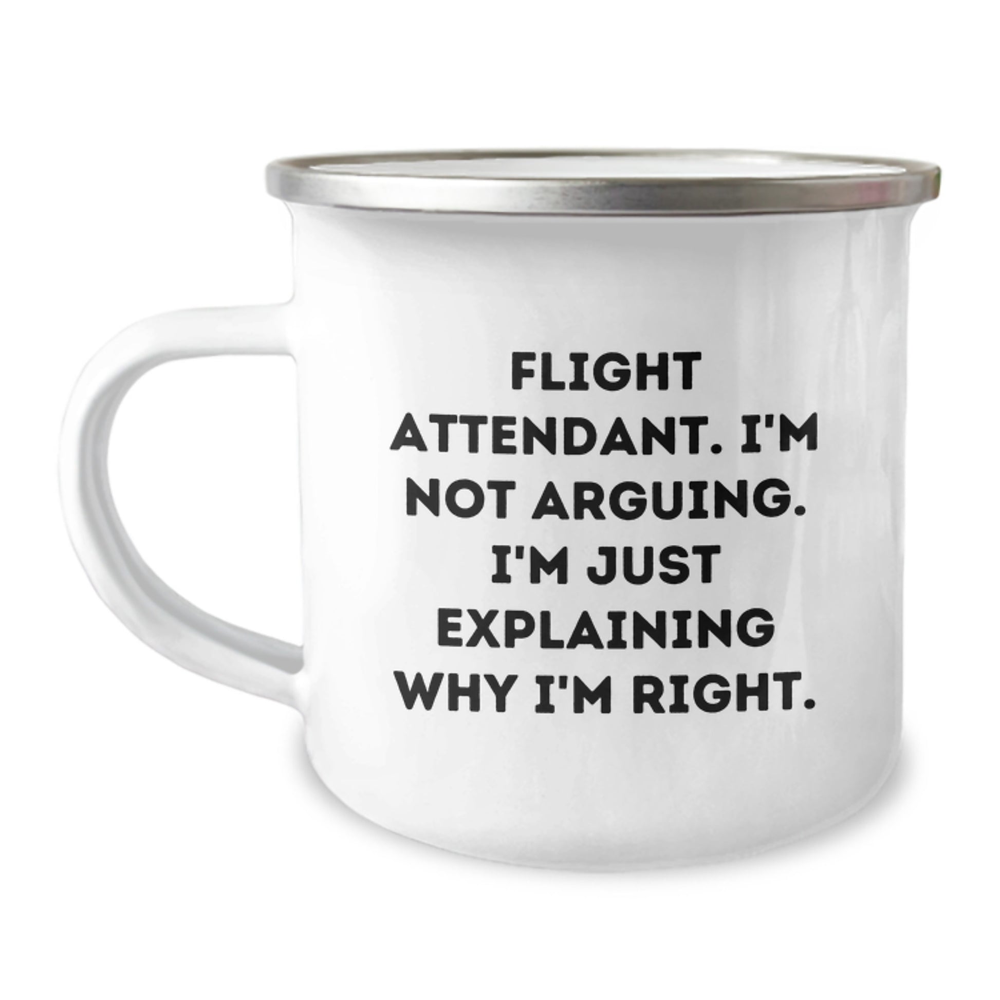 Gifts from Men to Flight Attendants, Funny Flight Attendant Camping Mug, Mother's Day Unique Gifts for Flight Attendants - Image 1