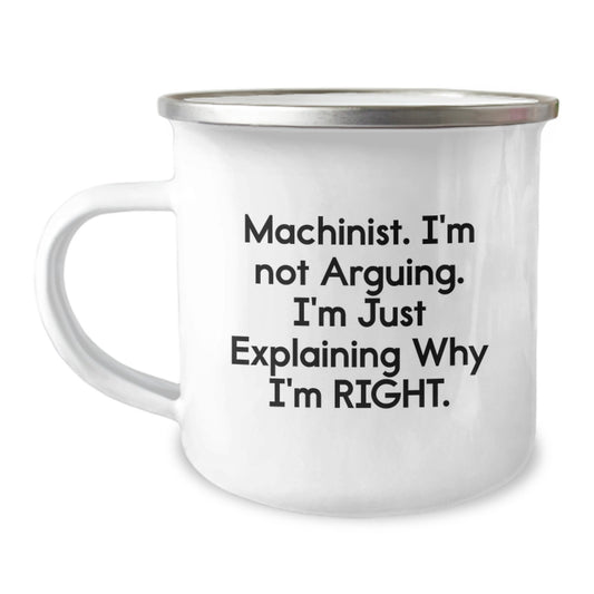 Funny Machinist Camping Mug Gifts from Family for Machinist Men Graduation Unique - Image 1
