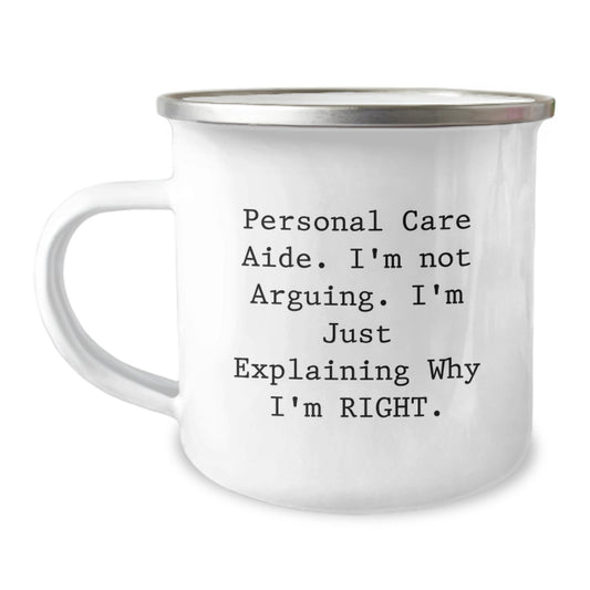 Personal Care Aide Premium Keepsake Camping Mug for Him Birthday Gift - Image 1