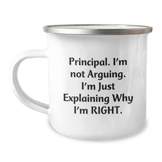 Principal Keepsake Camping Mug for Him Birthday Gift Stainless Steel - Image 1