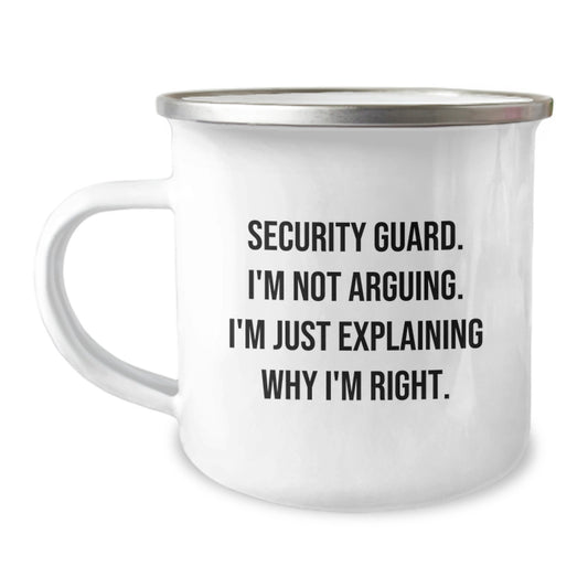 Funny Security Guard Gifts from Friends Birthday Unique Mugs for Security Guards Camping Enthusiasts - Image 1
