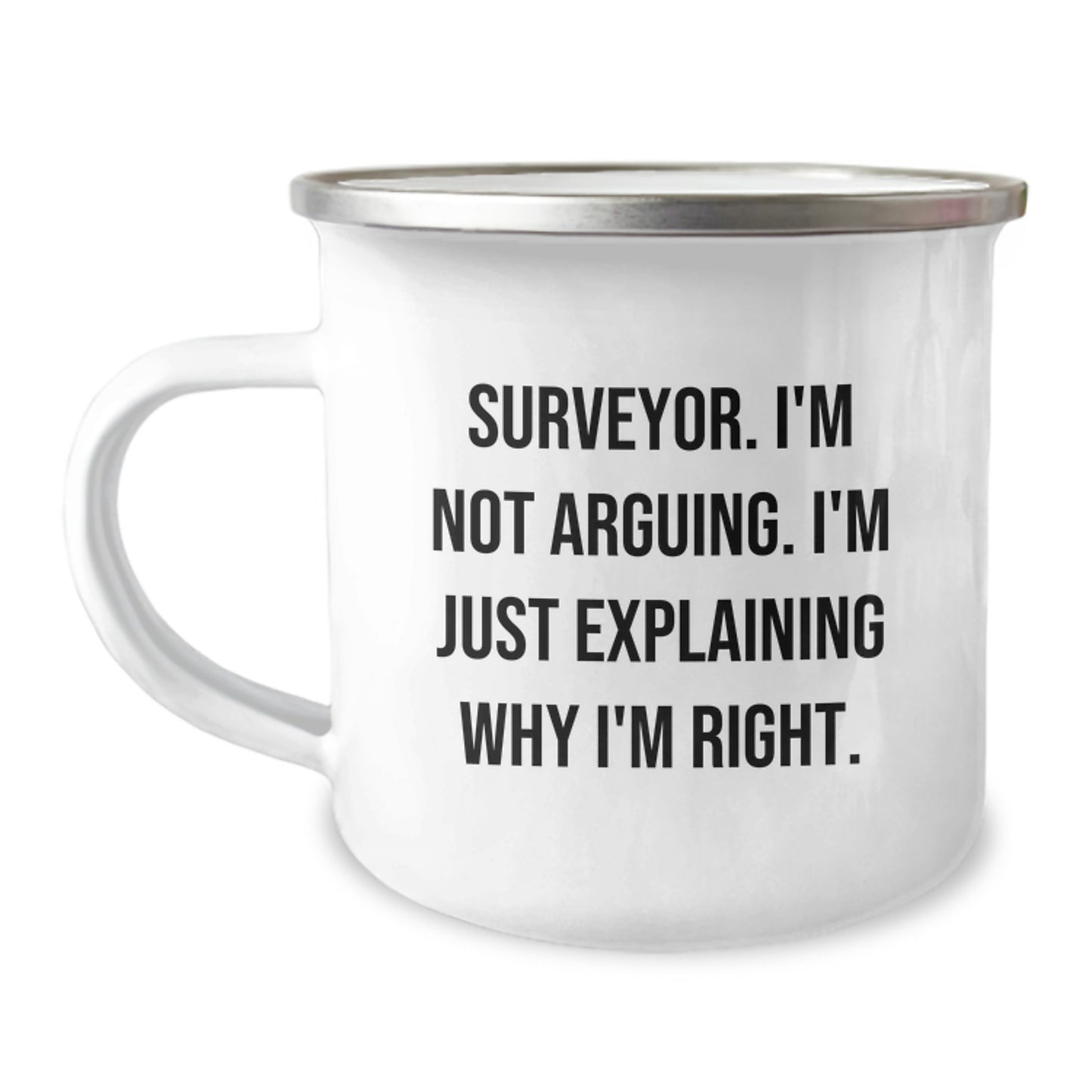Funny Surveyor Gifts for Men from Friends, Camping Mug - Perfect Valentine's Unique Gifts for Surveyor Lovers - Surveyor Enthusiast Coffee Mug - Image 1
