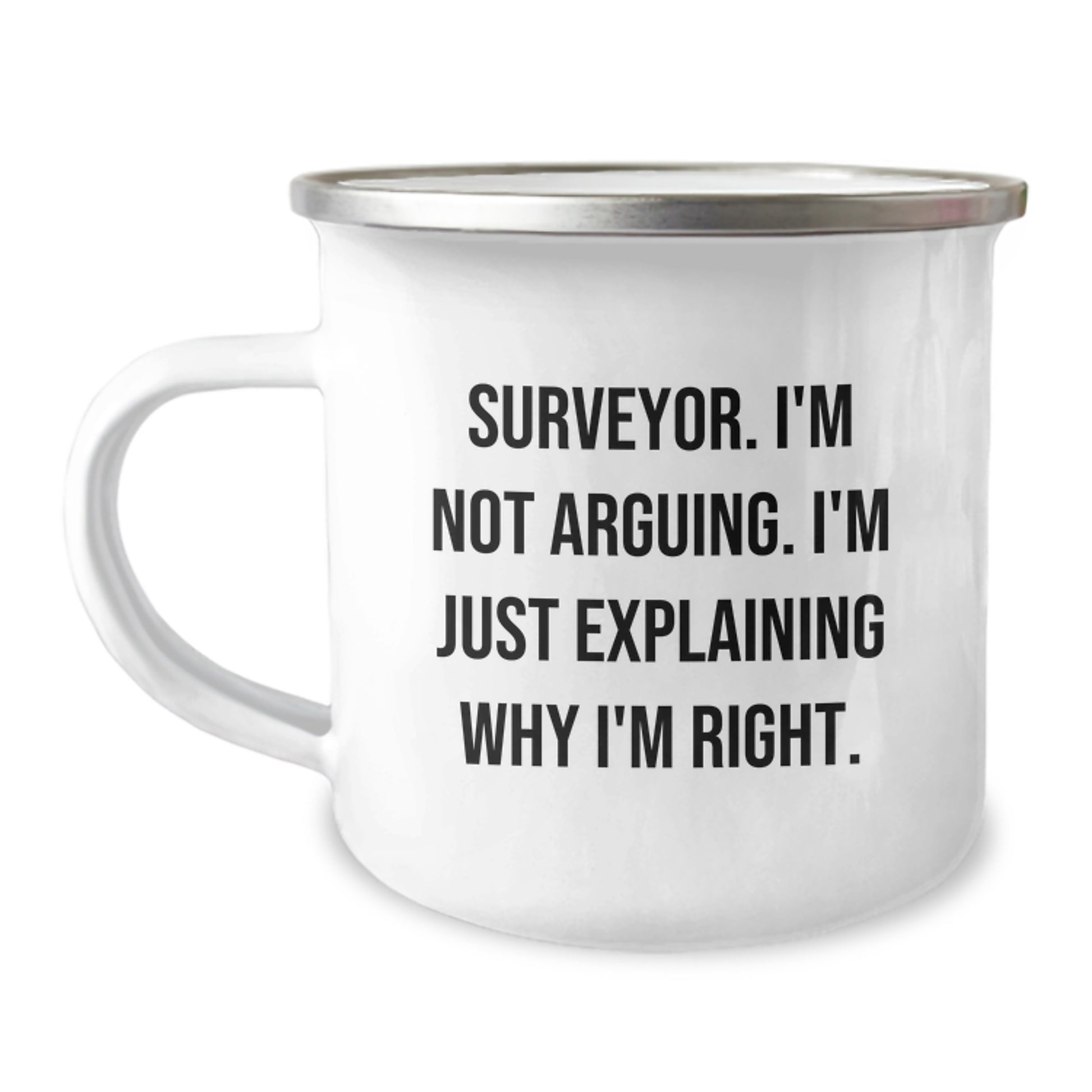 Funny Surveyor Gifts for Men from Friends, Camping Mug - Perfect Valentine's Unique Gifts for Surveyor Lovers - Surveyor Enthusiast Coffee Mug - Image 1