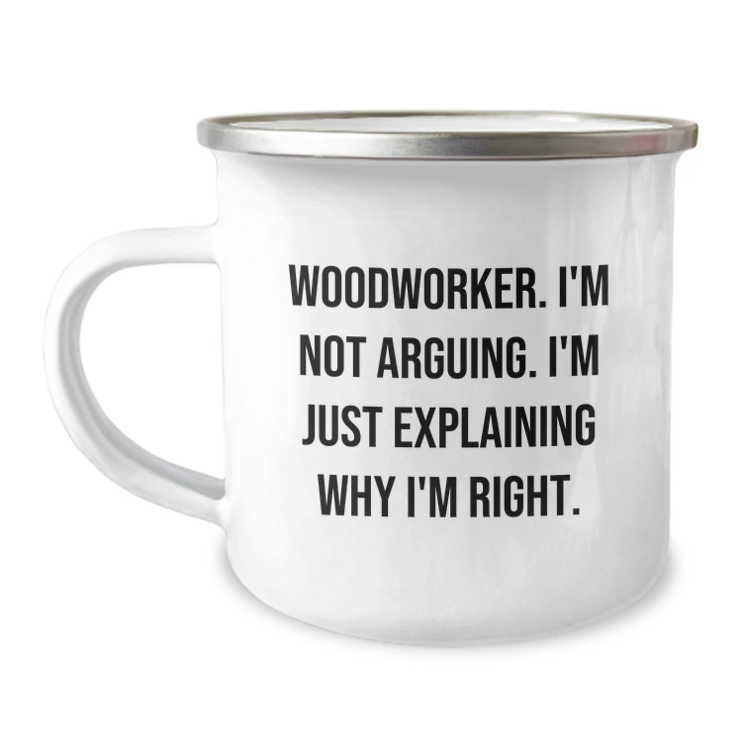 Woodworker Keepsake Camping Mug for Him Birthday Gift - Image 1