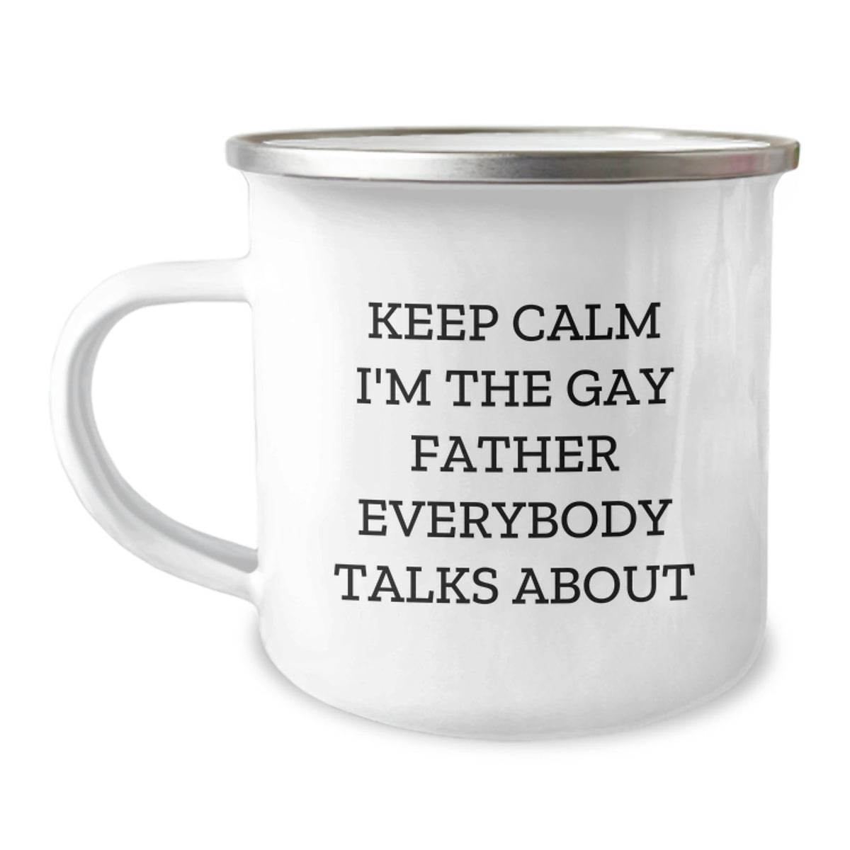 Funny Funny Father Camping Mug Keep Calm Father Gifts for Men Birthday Unique - Image 1