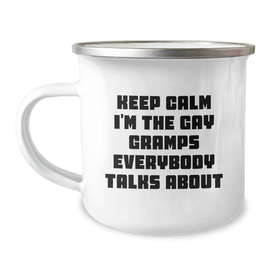 Funny Gay Gramps Camping Mug Gifts for Men from Family on Mother's Day Unique - Image 1